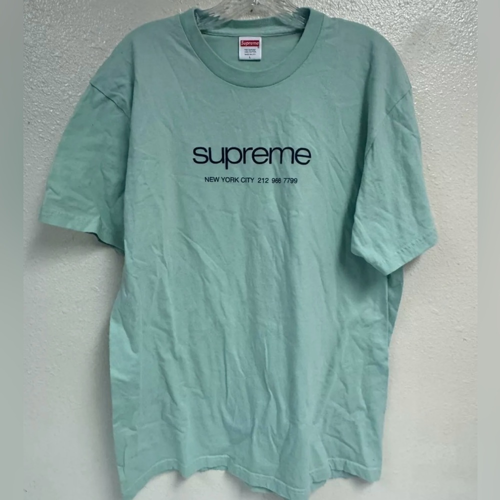 Supreme Mint Green Men's T-Shirt Shirt size Large